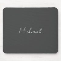 Grey White Handwritten Minimalist Your Name
