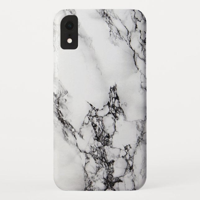 Grey White Marble Stone Case-Mate iPhone Case (Back)