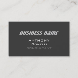 Grey White Modern Charming Business Card