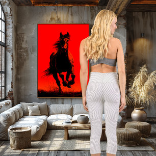 Grey & White Optical Line   Modern Geometric Capri Leggings