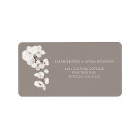 Grey White Orchid Elegant Wedding