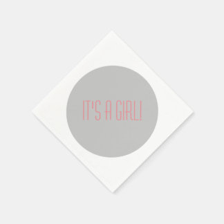 Grey & white polka dot cocktail napkins