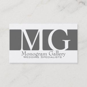 Grey White Professional Business Cards