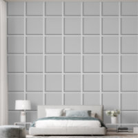 Grey White Squares Lattice Grey