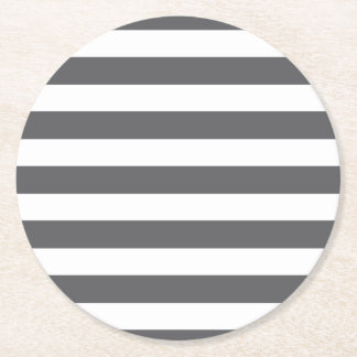 Grey/White stripes coaster set