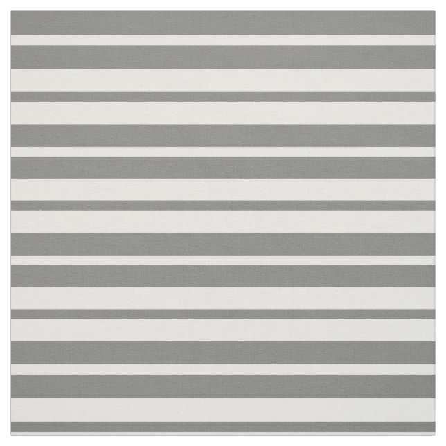 Grey White Stripes Pattern Design Fabric (Swatch)