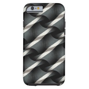 Grey + White Weave Funky Pattern iPhone 6 case