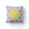 Grey Wht Moroccan #5 Pineapple 3 Initial Monogram