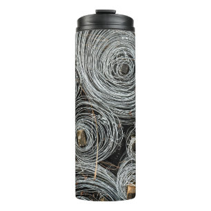 Grey wire lot thermal tumbler