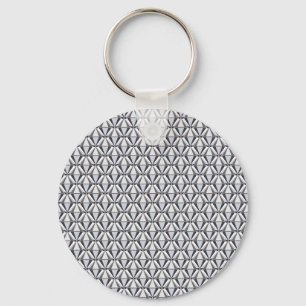 Grey with Pink Key Ring