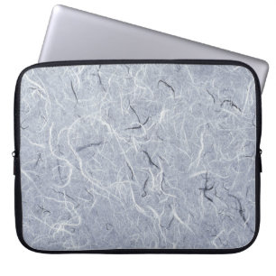 Grey with white and black  pattern laptop sleeve