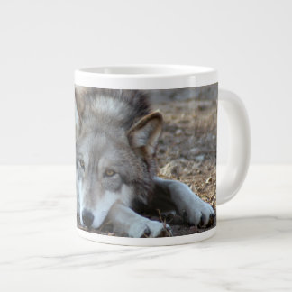 grey-wolf-20 large coffee mug