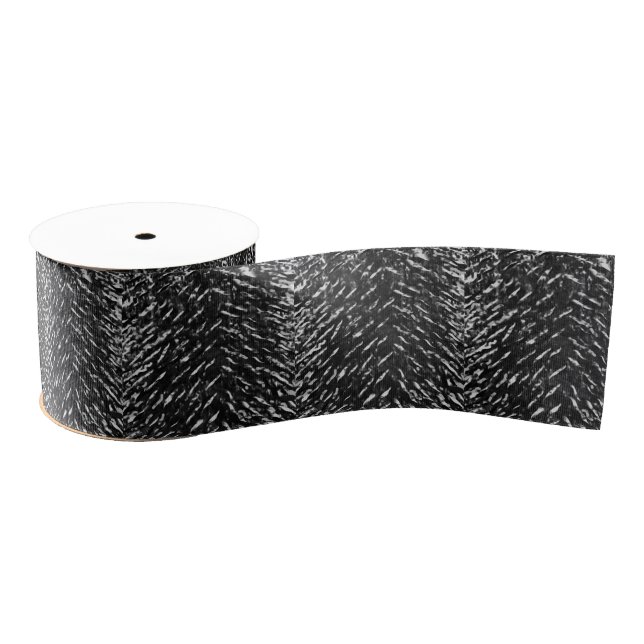 Grey Wolf 3" Wide Grosgrain Ribbon, 2 Yard Spool Grosgrain Ribbon (Spool)