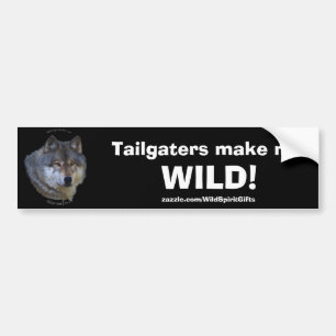 GREY WOLF Anti-Tailgater Bumper Sticker