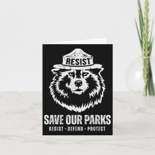 Grey Wolf Bear Resist Protect National Park Women  Card