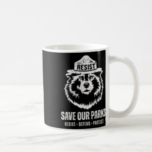 Grey Wolf Bear Resist Protect National Park Women  Coffee Mug