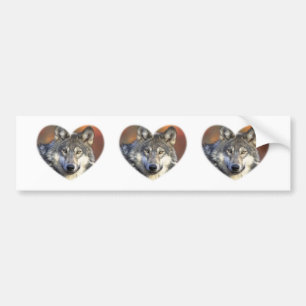 Grey Wolf Bumper Sticker