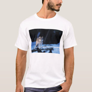 grey wolf, Canis lupus, in the foothills T-Shirt