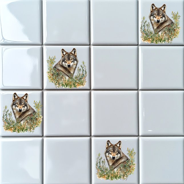 Grey Wolf  Ceramic Tile (Creator Uploaded)