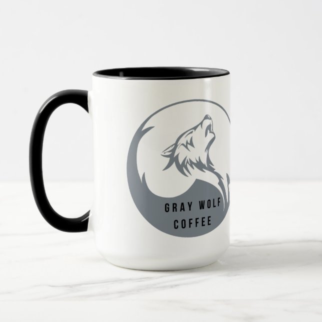 Grey Wolf Coffee 15oz Mug (Left)