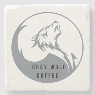 Grey Wolf Coffee Stone Coaster