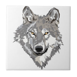 Grey Wolf Design Ceramic Tile