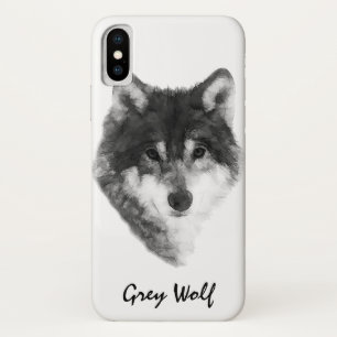 Grey Wolf elegant iPhone X Case