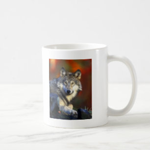 Grey Wolf, Endangered Species Digital Photography Coffee Mug