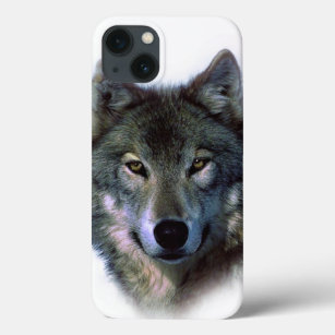 Grey Wolf Eyes iPhone 13 Case