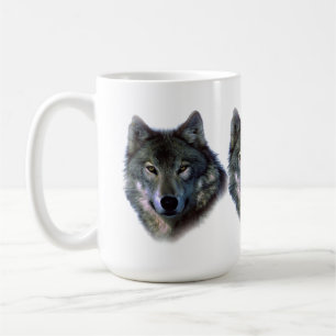Grey Wolf Eyes Coffee Mug