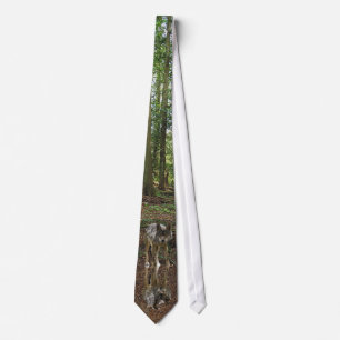 Grey Wolf & Forest Wildlife Earth Day Necktie