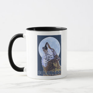 Grey Wolf HowlingColorado Mug
