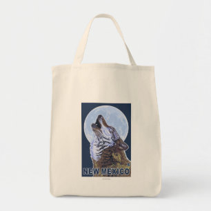 Grey Wolf HowlingNew Mexico Tote Bag