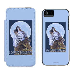 Grey Wolf HowlingSouth Dakota Incipio Watson™ iPhone 5 Wallet Case