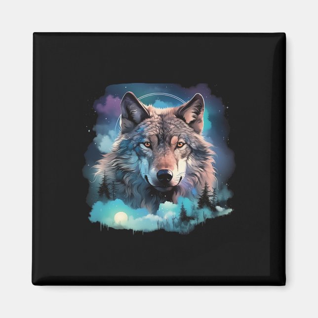 Grey Wolf Hunting Grounds1  Magnet (Front)