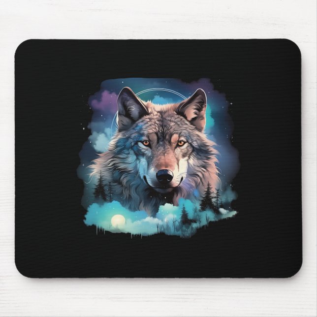 Grey Wolf Hunting Grounds1  Mouse Pad (Front)