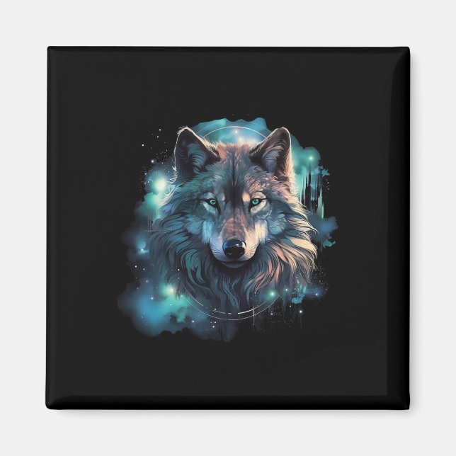 Grey Wolf Hunting Grounds  Magnet (Front)