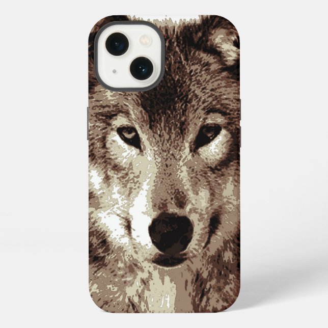 Grey Wolf iPhone Case (Back)