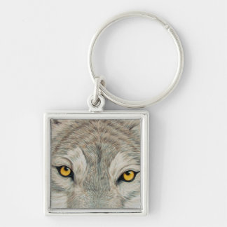 Grey Wolf Key Ring