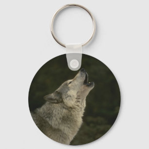 Grey Wolf Key Ring