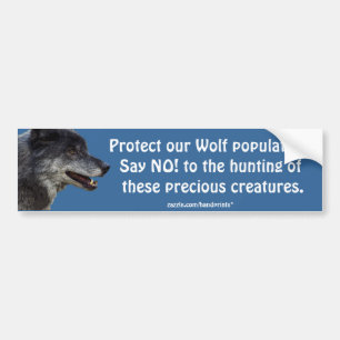 Grey Wolf Motivational Gifts Bumper Sticker