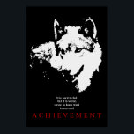 Grey Wolf Motivational Unique Pop Art Poster<br><div class="desc">Howling Grey Wolf - Howling Wolf at Moon Pop Art - Wolf Howling at Moon Digital Comic Style Artwork - Animal Art - College Pop Art - Wild Animals - World of Extreme Animals - Most Ferocious Creatures Computer Images</div>