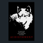 Grey Wolf Motivational Unique Pop Art Poster<br><div class="desc">Howling Grey Wolf - Howling Wolf at Moon Pop Art - Wolf Howling at Moon Digital Comic Style Artwork - Animal Art - College Pop Art - Wild Animals - World of Extreme Animals - Most Ferocious Creatures Computer Images</div>
