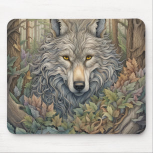 Grey Wolf  Mouse Pad