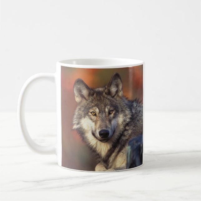 Grey Wolf Mug (Left)