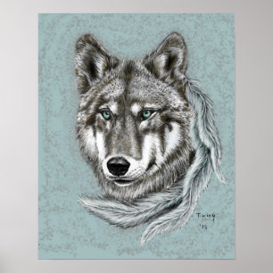 Grey Wolf Poster