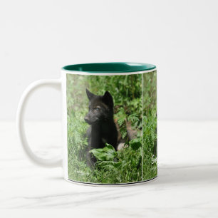 Grey Wolf Pup Wildlife Photography Mug