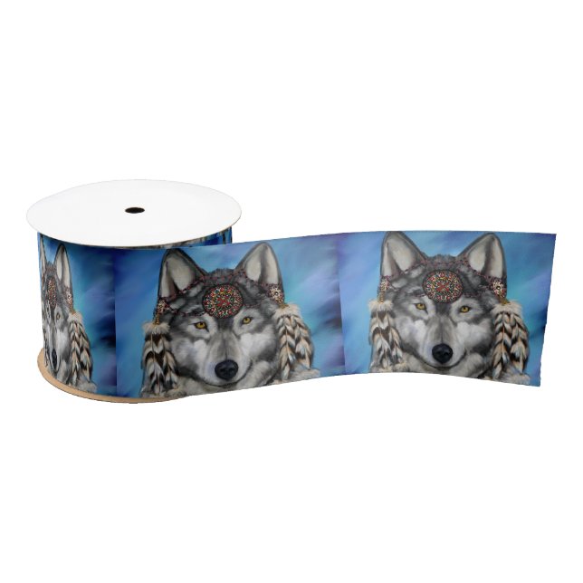 GREY WOLF SATIN RIBBON (Spool)