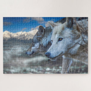 Grey Wolf “SENTINEL WOLVES" Jigsaw Puzzle