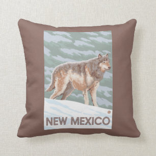 Grey Wolf StandingNew Mexico Cushion
